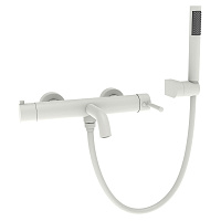 Смеситель для ванны с душем AVS Slimmer белый матовый