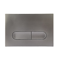 Клавиша смыва AVS оружейная сталь овальные кнопки