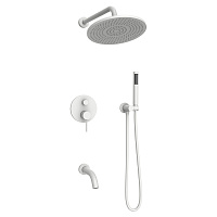 Душевой комплект AVS Slimmer 4в1 белый матовый