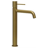 Смеситель для раковины AVS Slimmer высокий, брашированное золото