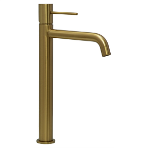 Смеситель для раковины AVS Slimmer высокий, брашированное золото