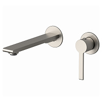 Смеситель для раковины AVS Elegant с внутренней частью, брашированный никель