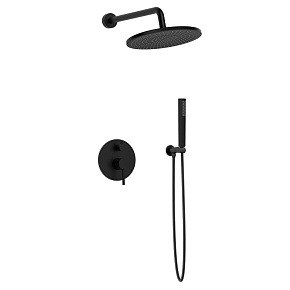 Душевой комплект AVS Slimmer 3в1 черный матовый