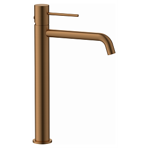 Смеситель для раковины AVS Slimmer высокий, брашированное розовое золото