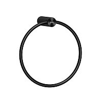 Полотенцедержатель "кольцо" Raiber Premium, Graceful, RPB-80006, матовый черный