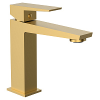 Смеситель для раковины AVS New Cube брашированное золото