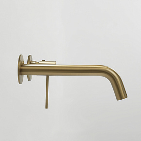 Смеситель для раковины AVS Slimmer с внутренней частью, брашированное золото