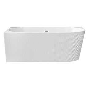 Акриловая ванна AVS Селена 170x80 L белая рифленая, с донным клапаном