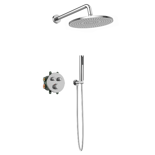 Душевой комплект AVS Luxury 3в1 круглый, хром