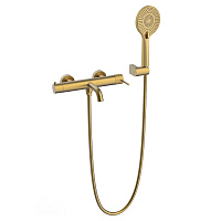 Смеситель для ванны с душем AVS Pulse брашированное золото