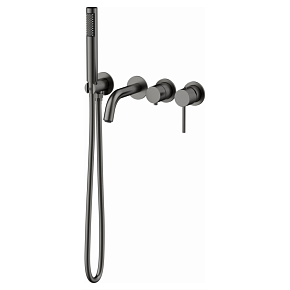 Смеситель для ванны AVS Slimmer оружейная сталь