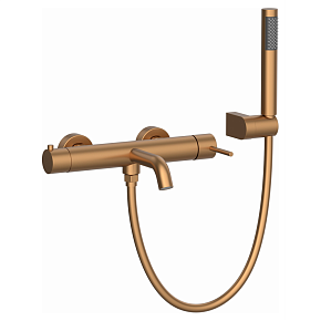 Смеситель для ванны с душем AVS Slimmer брашированное розовое золото