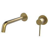 Смеситель для раковины настенный брашир золото SLIMMER AVS, УЦЕНКА / 2