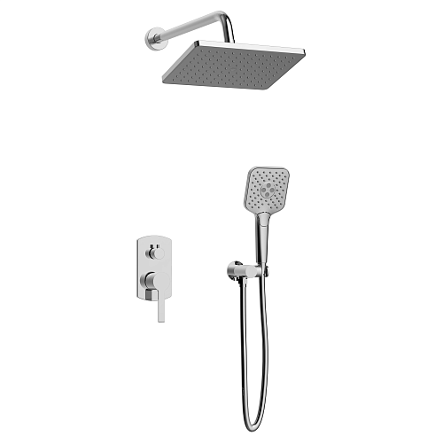 Душевой комплект AVS Elegant 3в1 квадратный, хром