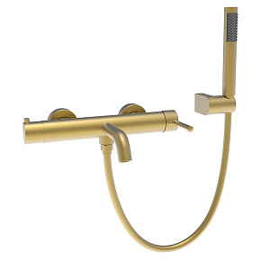 Смеситель для ванны с душем AVS Slimmer брашированное золото