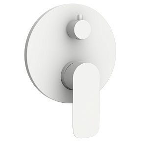 Смеситель для ванны и душа AVS Basic с внутренней частью, белый матовый