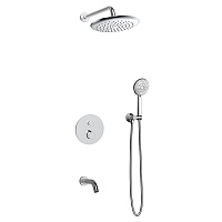 Душевой комплект AVS Termo 4в1 круглый, хром