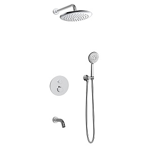 Душевой комплект AVS Termo 4в1 круглый, хром