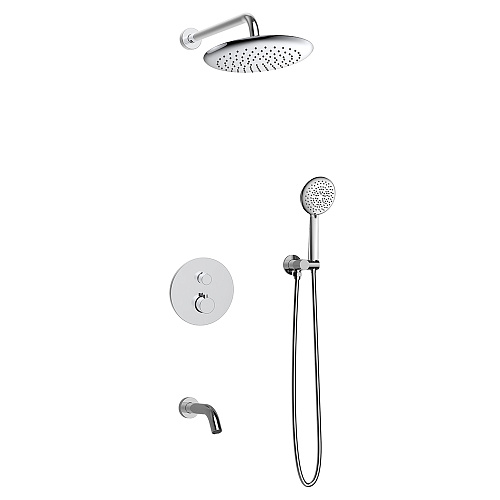 Душевой комплект AVS Termo 4в1 круглый, хром