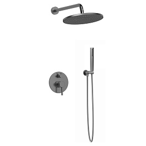 Душевой комплект AVS Slimmer 3в1 оружейная сталь
