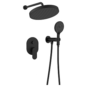 Душевой комплект AVS Beauty Н811-703-2/4-MB черный матовый