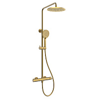 Душевая стойка AVS Pulse брашированное золото