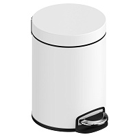 Ведро для мусора AVS Универсал 827-031-MW 5 л, белый матовый